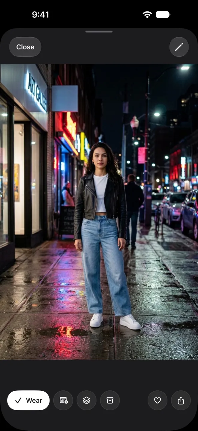 An AI look in Lookbook