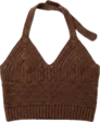 Knit halter top