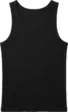 Black ribbed tank